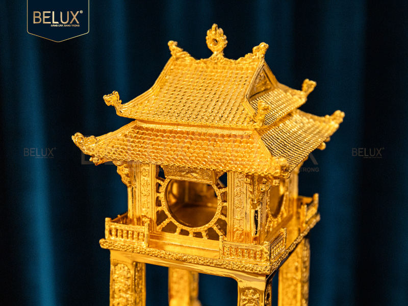 Mô hình khuê văn các mạ vàng 24k